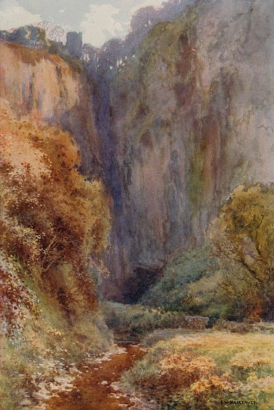 Peak Cavern Gorge, Castleton by Ernest William Haslehust