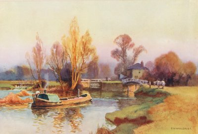 River Thames: Abingdon Lock by Ernest William Haslehust