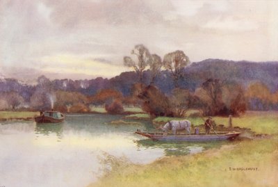 River Thames: View of Nuneham Woods by Ernest William Haslehust