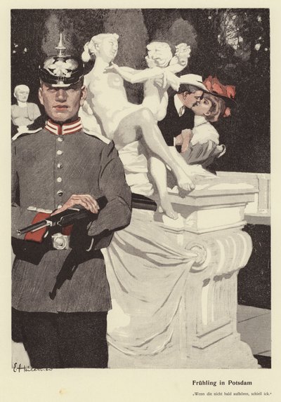 Spring in Potsdam by Ernst (after) Heilemann