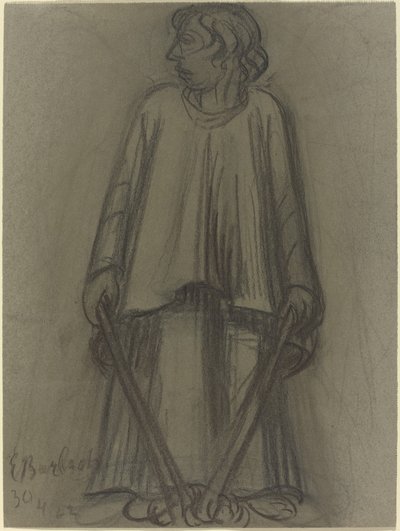 Standing Figure with Extinguished Torches, 1922 by Ernst Barlach
