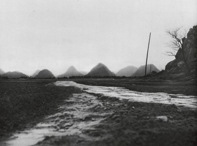 Kuangsi, Conic Mountains to the North of Kueilinfu by Ernst Boerschmann