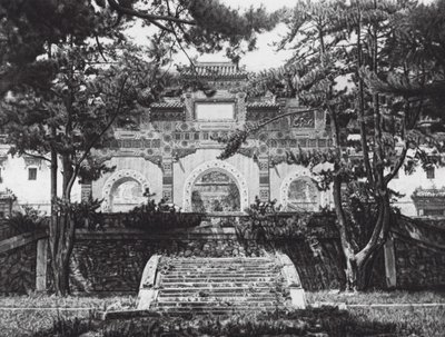 Coloured Glazed Gate in the Western Hills near Peking by Ernst Boerschmann