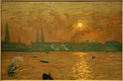 View from the Lombard Bridge to the Inner Alster by Ernst Eitner