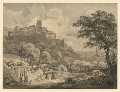 Heidelberg. View of the Castle by Ernst Fries