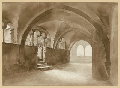 Romanesque Cloister at Santa Scholastica in Subiaco by Ernst Fries