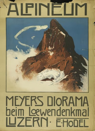 Meyers Diorama at the Lion Monument Lucerne by Ernst Hodel
