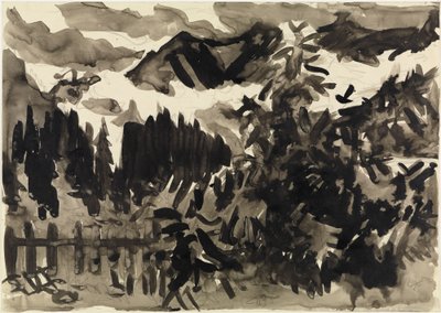 Alpine Landscape (Fog in the Mountains) by Ernst Ludwig Kirchner