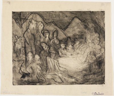 August Fire by Ernst Ludwig Kirchner