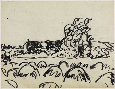 Farmstead on Fehmarn by Ernst Ludwig Kirchner