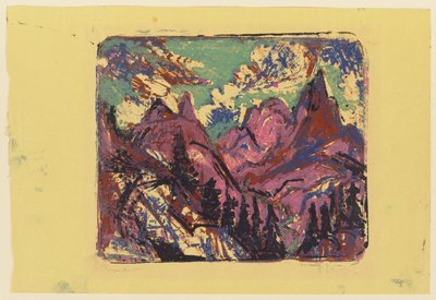 Mountains by Ernst Ludwig Kirchner
