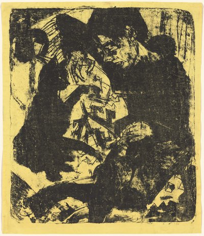 Boy with Cat by Ernst Ludwig Kirchner