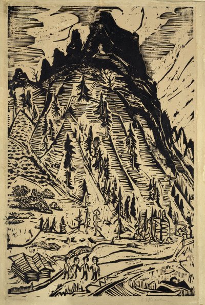 The Mountain by Ernst Ludwig Kirchner