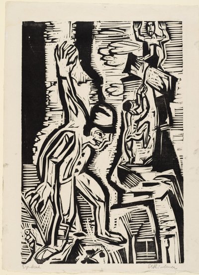 The Mountaineers by Ernst Ludwig Kirchner