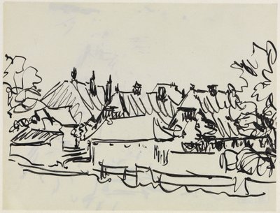 Village on Fehmarn by Ernst Ludwig Kirchner