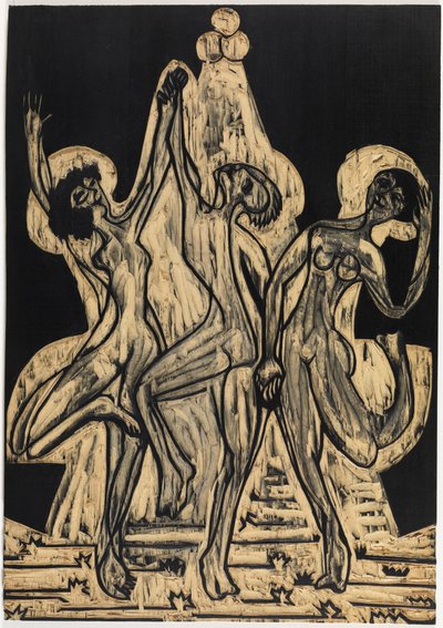 Dance of Colors, Drawing Block by Ernst Ludwig Kirchner