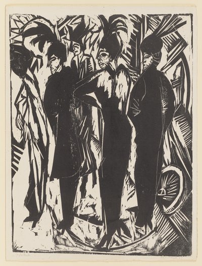 Five Cocottes by Ernst Ludwig Kirchner