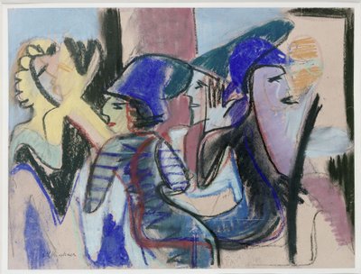 Five People in the Café by Ernst Ludwig Kirchner