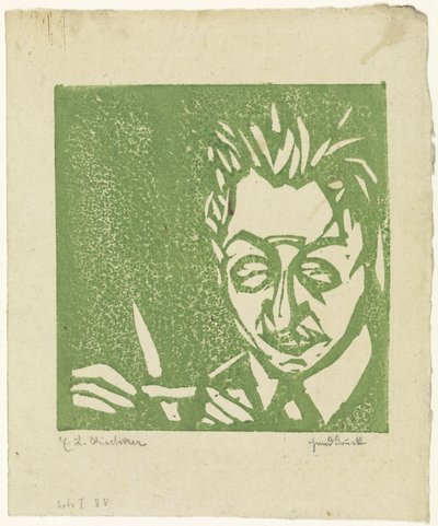 Glassblower (Walter Kirchner) by Ernst Ludwig Kirchner
