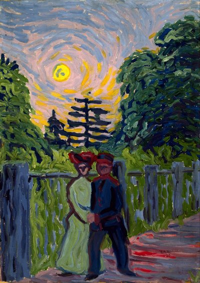 Moonrise: Soldier and Maiden by Ernst Ludwig Kirchner