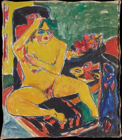Nude at the Studio by Ernst Ludwig Kirchner