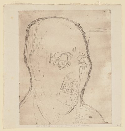 Portrait of Carl Hagemann by Ernst Ludwig Kirchner