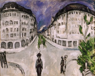 Street at Schöneberg City Park by Ernst Ludwig Kirchner