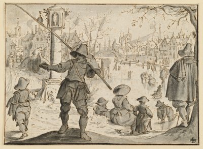 The Winter (The Months December and January), from a Six-Part Series of the Twelve Months by Esaias van de Velde