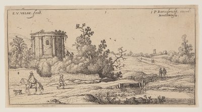 Ruins of a Roman Temple, from Landscapes by Esaias van den Velde I