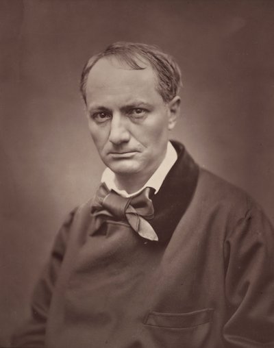 Charles Baudelaire, 1861, printed 1877 by Etienne Carjat