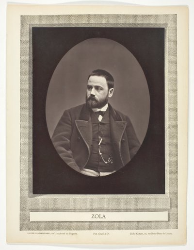 Émile Zola (French Novelist, Playwright, and Journalist, 1840-1902) by Etienne Carjat