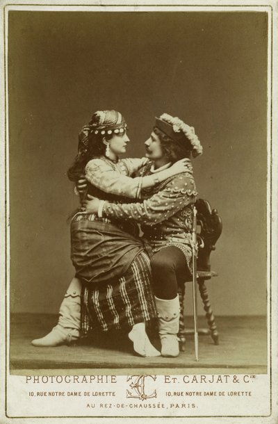 René Didier and Alice Lody in the Roles of Phoebus and Esmeralda by Etienne Carjat