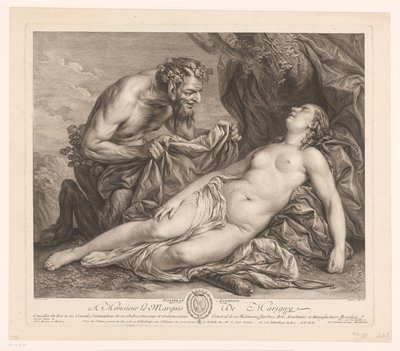 Jupiter and Antiope by Etienne Fessard
