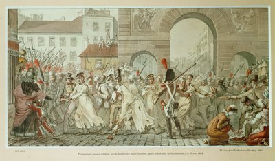 After the Battle of Montmirail (engraving) by Etienne Jean Delecluze