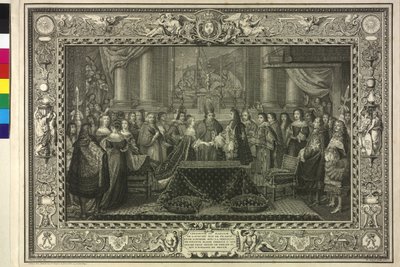 Wedding of King Louis XIV with Mary Theresia of Austria by Étienne Jeaurat