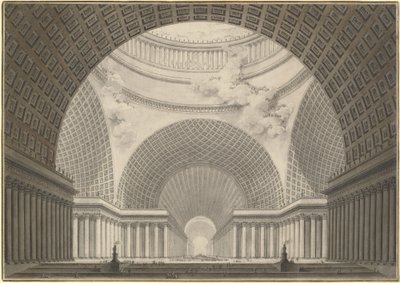 Perspective View of the Interior of a Metropolitan Church by Etienne Louis Boullee