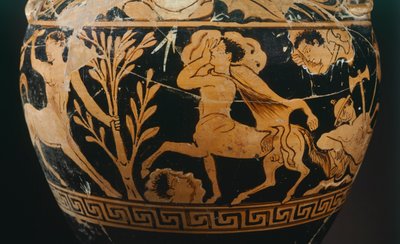 Amphora by the Painter of the Centauromachy (detail) by Etruscan