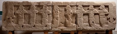 Funerary bed made with three tuff blocks, 6th century BC by Etruscan