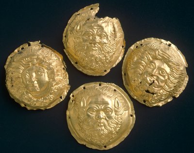 Gold studs by Etruscan