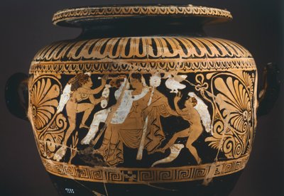 Stamnos (detail) by Etruscan