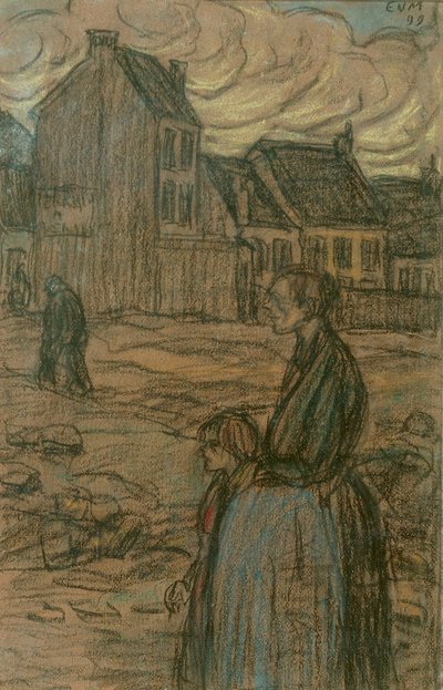 Pregnant Woman in the Suburbs by Eugeen van Mieghem