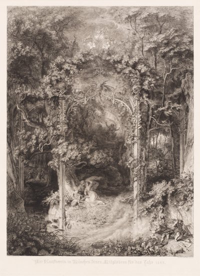 The Lady of the Forest by Eugen Napoleon Neureuther