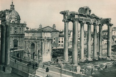 Forum Romanum with the Arch of Septimius Severus, Rome, Italy by Eugen Poppel