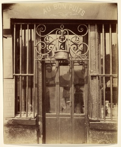 At the Good Well, Michel Le Conte Street, 36 (IIIe) by Eugène Atget