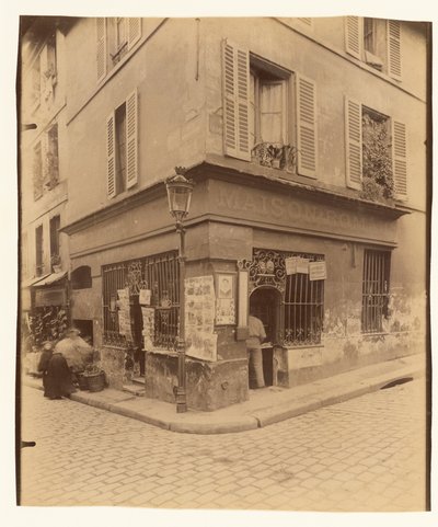 Cabaret, Rue Mouffetard by Eugène Atget
