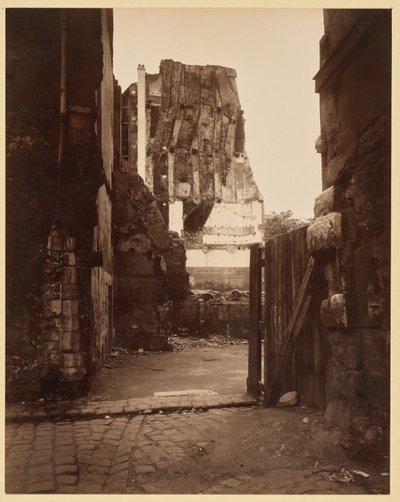 Corner of Cemetery Street, Saint-Benoît by Eugène Atget