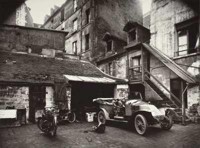 Courtyard, Rue De Valence by Eugène Atget