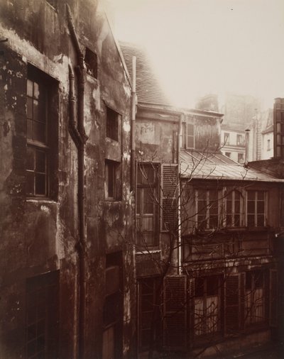 Courtyard in Rouen by Eugène Atget