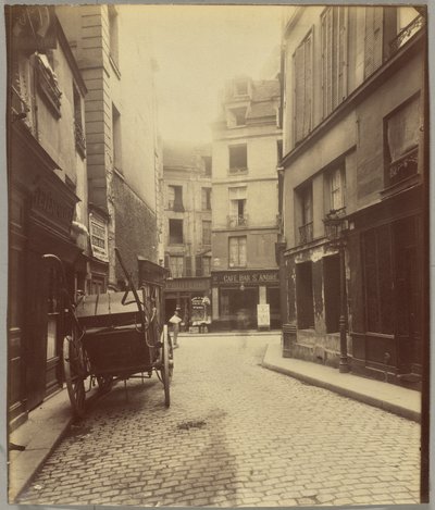 Rue Mazet and Rue Saint-André-des-Arts by Eugène Atget