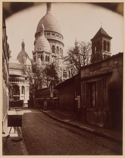 Rue du Chevalier de la Barre by Eugène Atget
